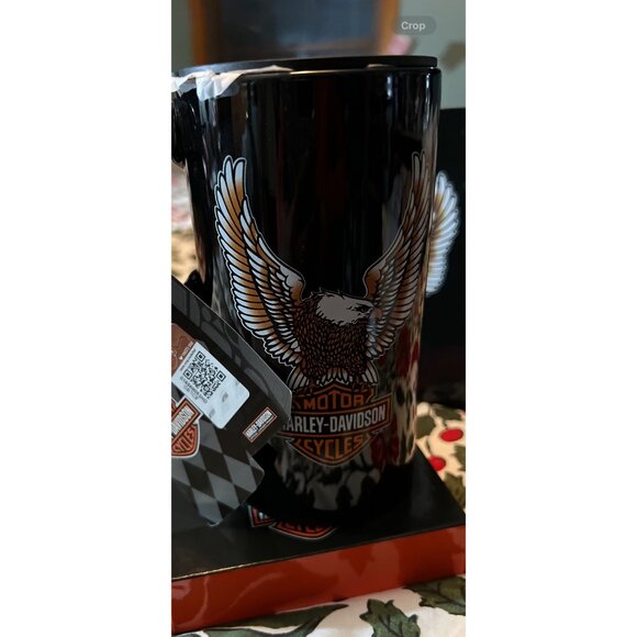 Harley-Davidson Ceramic Travel Mug With Eagle Logo & Gift Box - Picture 8 of 12